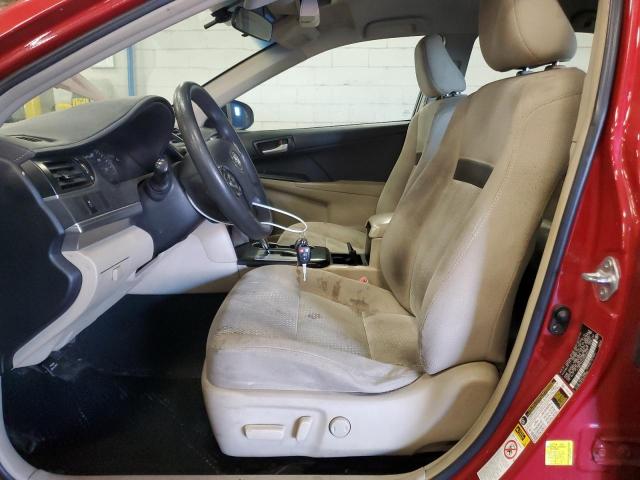 4T4BF1FK4DR329421 - 2013 TOYOTA CAMRY L أحمر صورة 7
