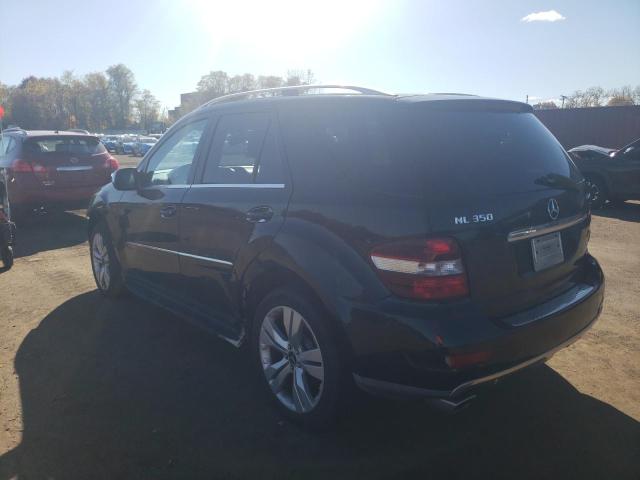 4JGBB8GB4AA601962 - 2010 MERCEDES-BENZ ML 350 4MATIC BLACK photo 2