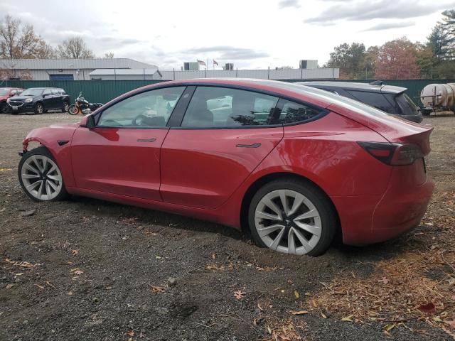 5YJ3E1EA5NF291173 - 2022 TESLA MODEL 3 RED photo 2