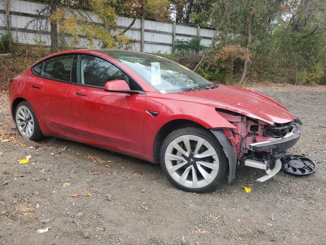 5YJ3E1EA5NF291173 - 2022 TESLA MODEL 3 RED photo 4