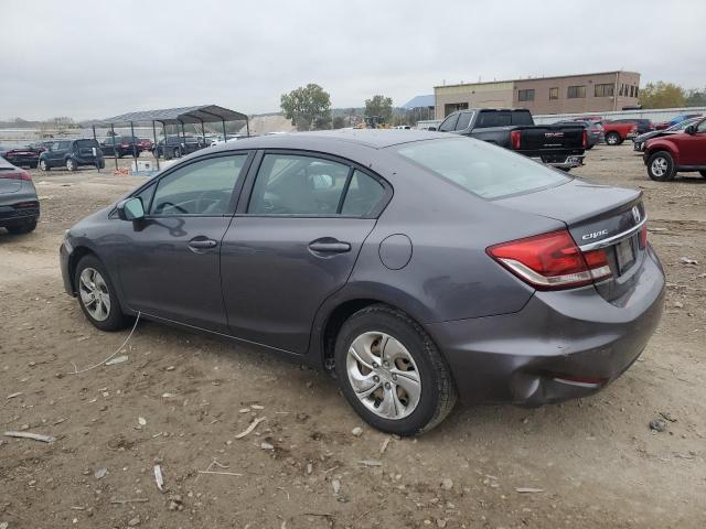 19XFB2F5XFE065120 - 2015 HONDA CIVIC LX GRAY photo 2