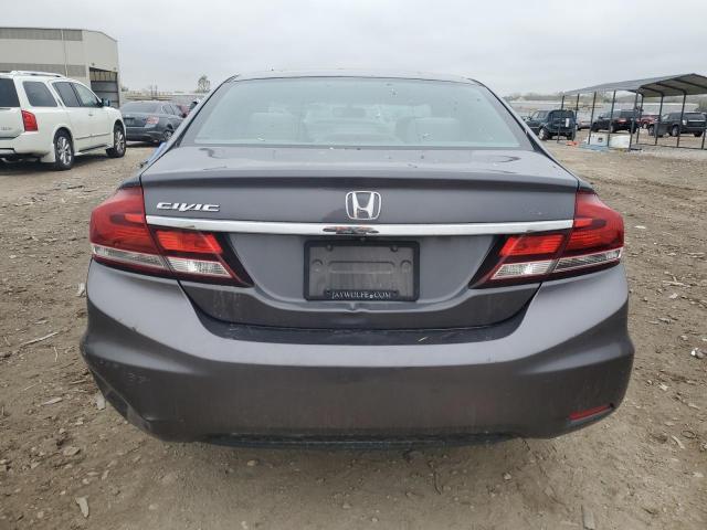 19XFB2F5XFE065120 - 2015 HONDA CIVIC LX GRAY photo 6