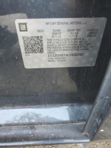 1G1ZD5ST4LF032282 - 2020 CHEVROLET MALIBU LT Սև լուսանկար 12