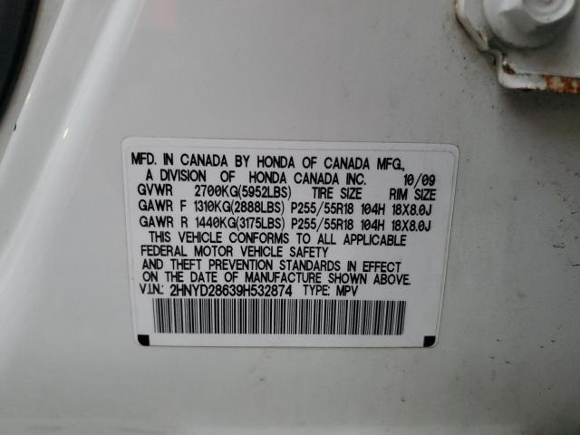 2HNYD28639H532874 - 2009 ACURA MDX TECHNOLOGY Ağ foto 14
