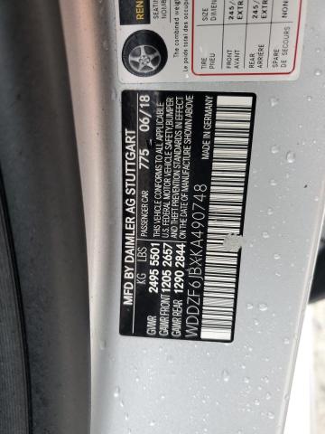 WDDZF6JBXKA490748 - 2019 MERCEDES-BENZ E 450 4MATIC WHITE photo 12