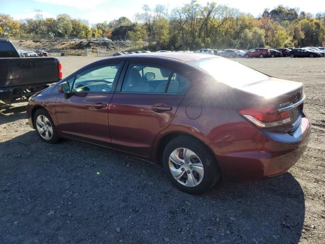 2HGFB2F51DH576931 - 2013 HONDA CIVIC LX Tünd qırmızı foto 2