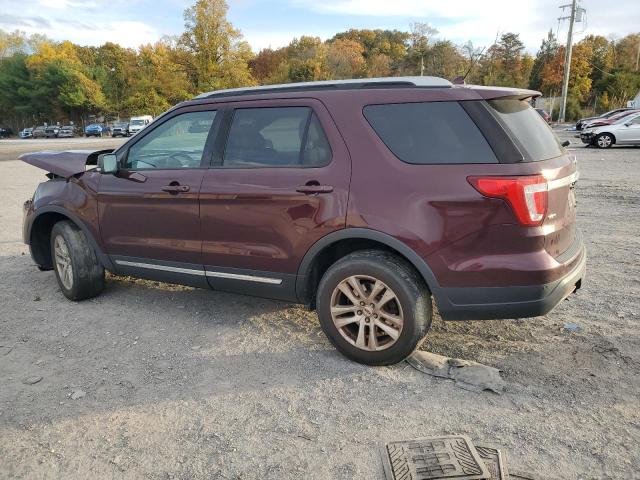 1FM5K8D88KGA48821 - 2019 FORD EXPLORER XLT Rouge photo 2