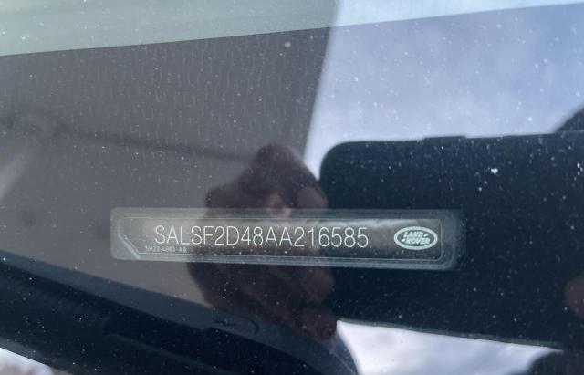 SALSF2D48AA216585 - 2010 LAND ROVER RANGE ROVE HSE SILVER photo 10