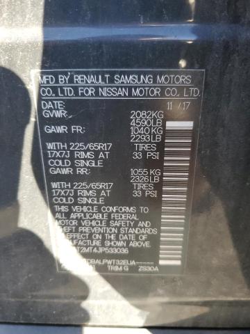 KNMAT2MT4JP533036 - 2018 NISSAN ROGUE S BLACK photo 13