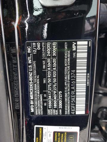 4JGFF5KE9LA161374 - 2020 MERCEDES-BENZ GLS 450 4MATIC BLACK photo 13