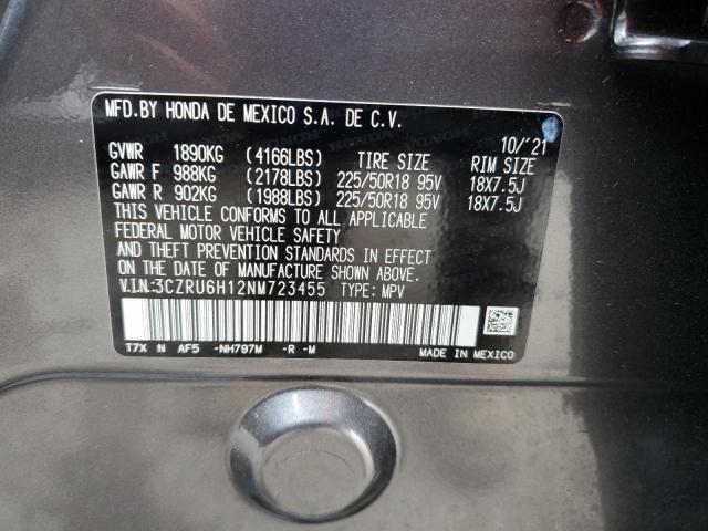 3CZRU6H12NM723455 - 2022 HONDA HR-V SPORT 灰色 照片 14