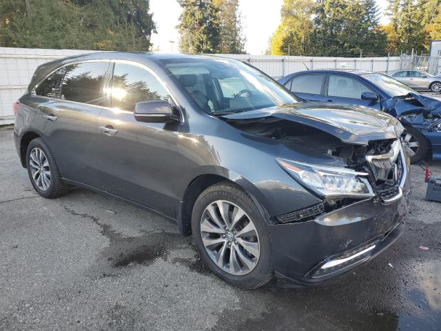 5FRYD4H60FB003139 - 2015 ACURA MDX TECHNOLOGY ნაცრისფერი ფოტო 4