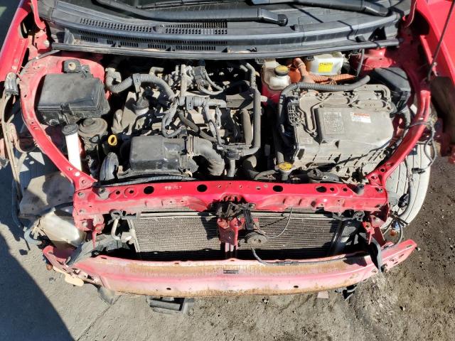 JTDKDTB33C1504286 - 2012 TOYOTA PRIUS C წითელი ფოტო 11