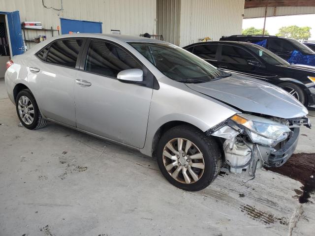 2T1BURHE8EC185834 - 2014 TOYOTA COROLLA L SILVER photo 4