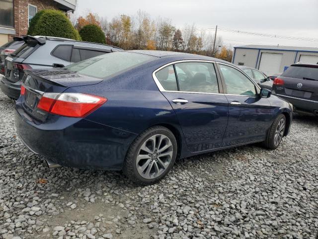 1HGCR2F51EA142636 - 2014 HONDA ACCORD SPORT BLUE photo 3