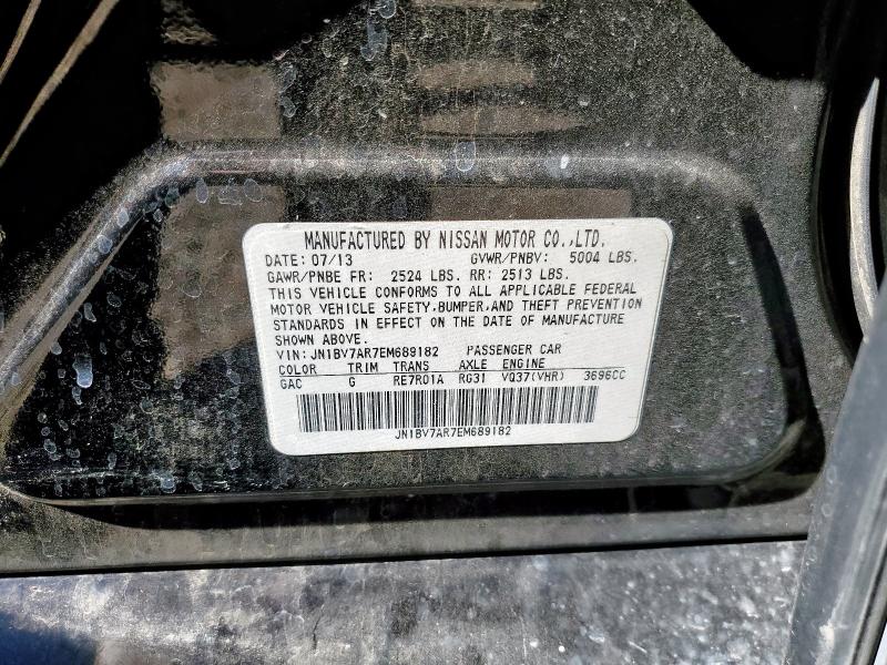 JN1BV7AR7EM689182 - 2014 INFINITI Q50 BASE Մանուշակագույն լուսանկար 12