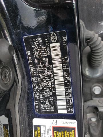 4T1BF1FK7HU779337 - 2017 TOYOTA CAMRY LE 黑色 照片 12