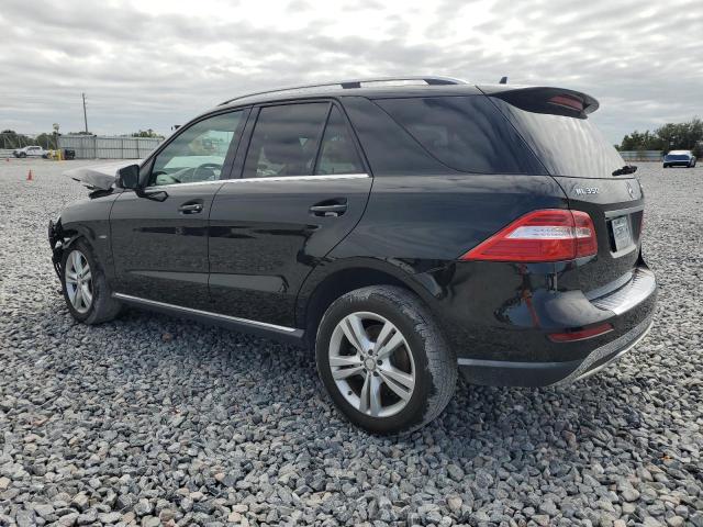 4JGDA5HB7CA028275 - 2012 MERCEDES-BENZ ML 350 4MATIC BLACK photo 2