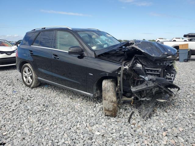 4JGDA5HB7CA028275 - 2012 MERCEDES-BENZ ML 350 4MATIC BLACK photo 4