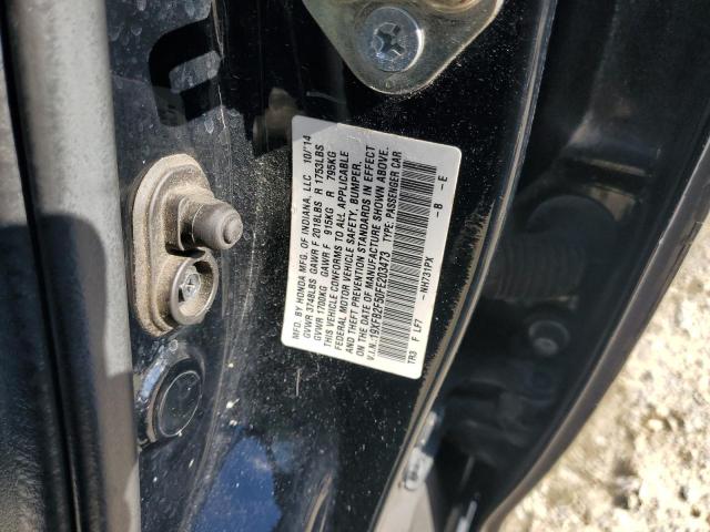 19XFB2F50FE203473 - 2015 HONDA CIVIC LX BLACK photo 13