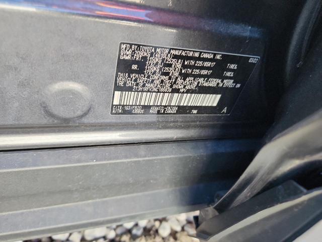 2T3H1RFV3NC186838 - 2022 TOYOTA RAV4 LE GRAY photo 13
