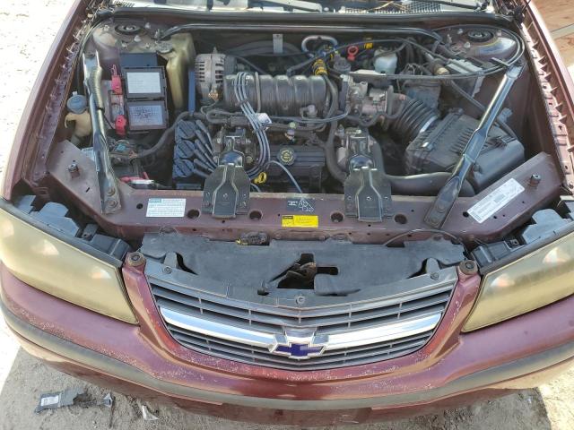 2G1WF55K319324219 - 2001 CHEVROLET IMPALA Tünd qırmızı foto 11