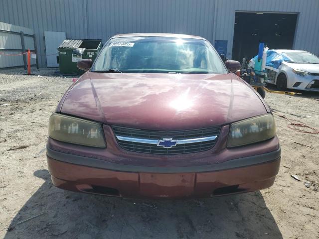 2G1WF55K319324219 - 2001 CHEVROLET IMPALA Tünd qırmızı foto 5