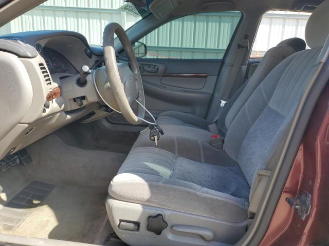 2G1WF55K319324219 - 2001 CHEVROLET IMPALA Tünd qırmızı foto 7