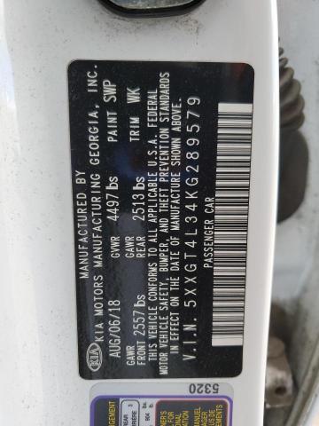 5XXGT4L34KG289579 - 2019 KIA OPTIMA LX 白色 照片 13