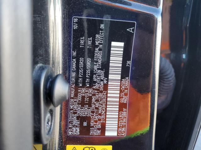 2T2BZMCA9HC063542 - 2017 LEXUS RX 350 BASE BLACK photo 14