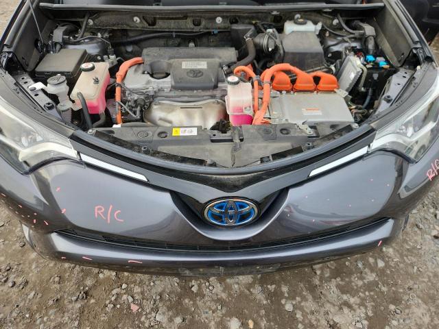 JTMRJREV8JD179380 - 2018 TOYOTA RAV4 HV LE ნაცრისფერი ფოტო 12