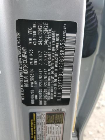 5XYZTDLB2JG568555 - 2018 HYUNDAI SANTA FE S SILVER photo 13