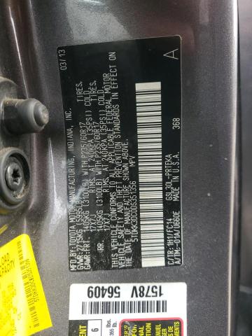 5TDKK3DC0DS351356 - 2013 TOYOTA SIENNA LE Արծաթագույն լուսանկար 14