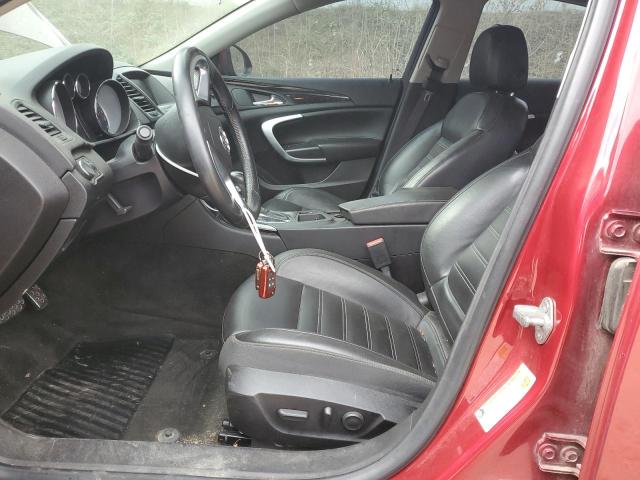 2G4GV5GV9C9179482 - 2012 BUICK REGAL GS RED photo 7