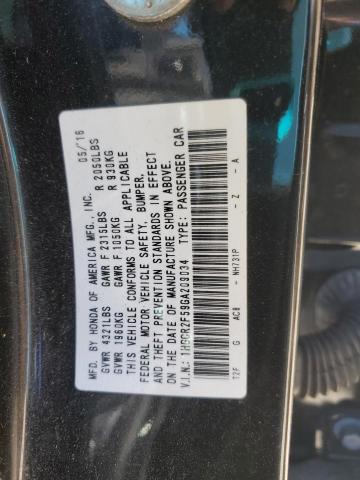1HGCR2F59GA209034 - 2016 HONDA ACCORD SPORT BLACK photo 12