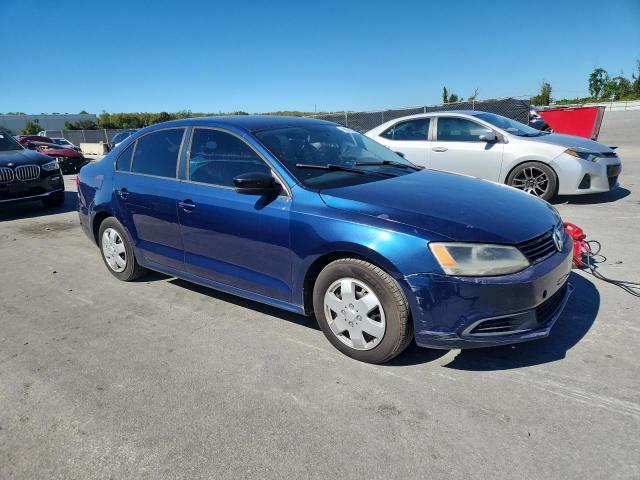 3VW2K7AJ6DM204319 - 2013 VOLKSWAGEN JETTA BASE BLUE photo 4