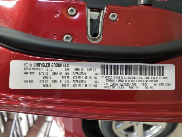 1C6RR7KTXES181124 - 2014 RAM 1500 ST RED photo 12