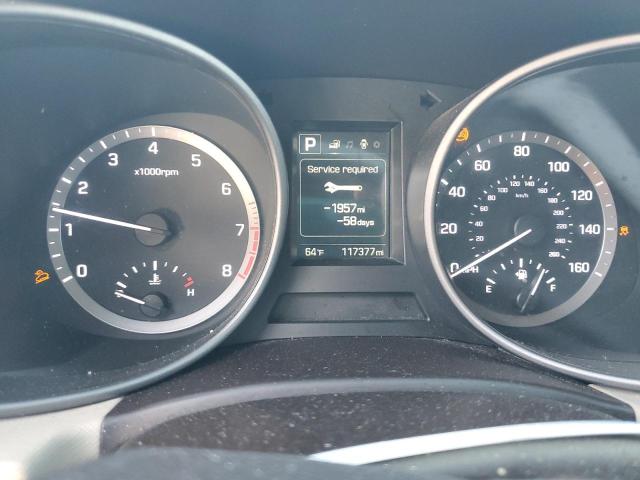 5NMZU3LBXHH037188 - 2017 HYUNDAI SANTA FE S BLUE photo 9