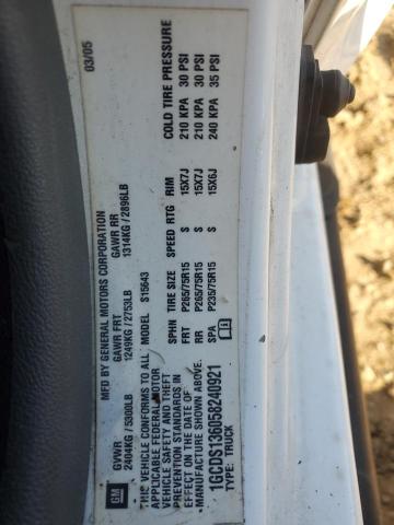 1GCDS136058240921 - 2005 CHEVROLET COLORADO 白色 照片 12