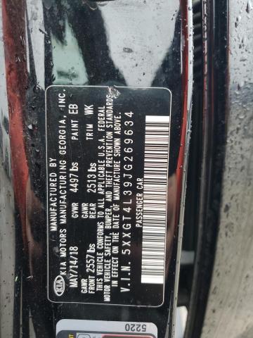 5XXGT4L39JG269634 - 2018 KIA OPTIMA LX 黑色 照片 12