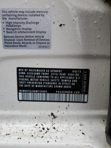 WVWHV7AJ6DW133899 - 2013 VOLKSWAGEN GTI 白色 照片 12