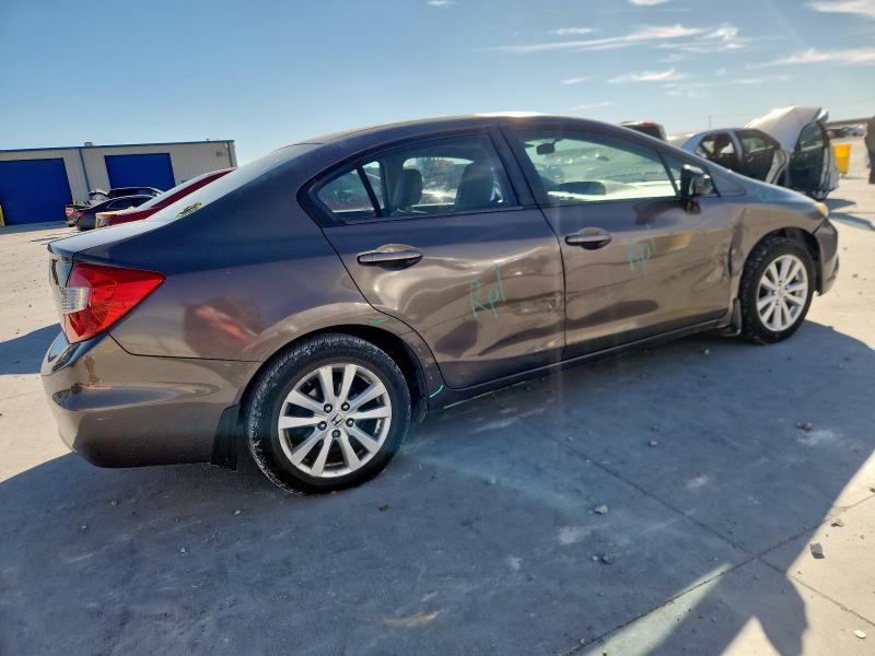 2HGFB2F97CH550268 - 2012 HONDA CIVIC EXL 棕色 照片 3