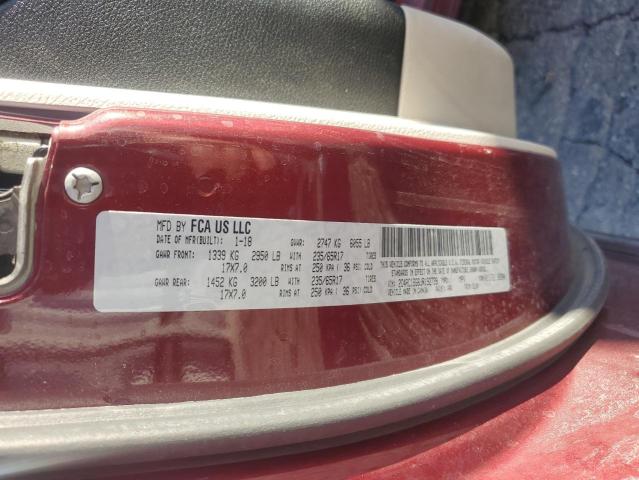 2C4RC1BG6JR192739 - 2018 CHRYSLER PACIFICA TOURING L BURGUNDY photo 13