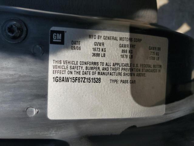 1G8AW15F87Z151528 - 2007 SATURN ION LEVEL 3 Gümüş foto 12