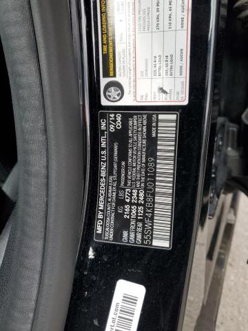 55SWF4KB8FU011089 - 2015 MERCEDES-BENZ C 300 4MATIC BLACK photo 12