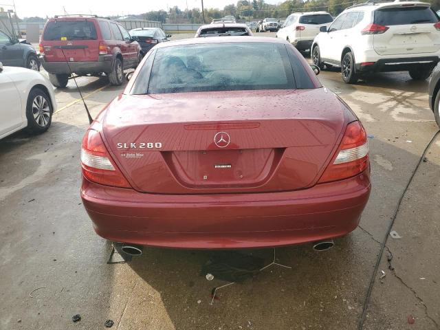 WDBWK54F46F106133 - 2006 MERCEDES-BENZ SLK 280 BURGUNDY photo 6