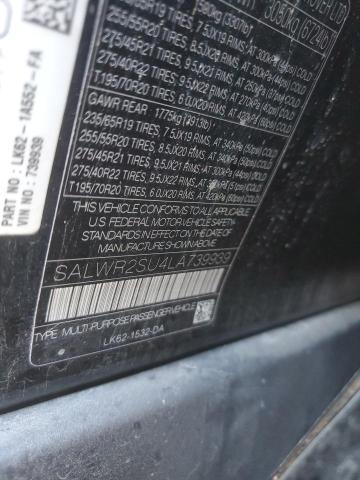 SALWR2SU4LA739939 - 2020 LAND ROVER RANGE ROVE HSE BLACK photo 13