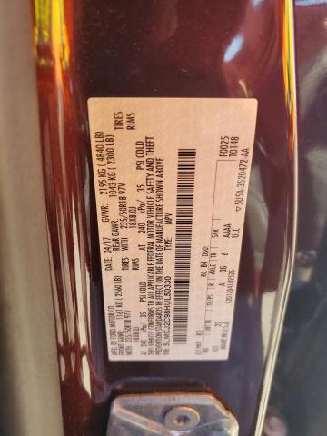 5LMCJ2C98HUL50330 - 2017 LINCOLN MKC SELECT მუქწითელი ფოტო 13