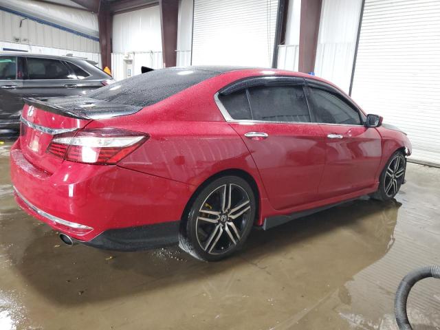 1HGCR2F50HA299305 - 2017 HONDA ACCORD SPORT RED photo 3