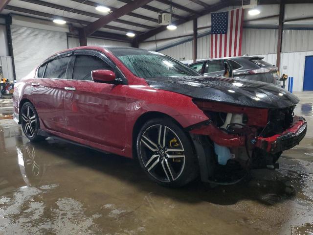 1HGCR2F50HA299305 - 2017 HONDA ACCORD SPORT RED photo 4